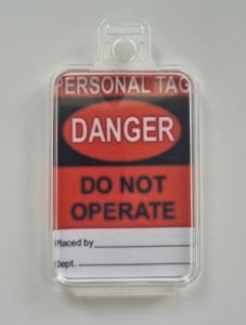 Security Tag Holder, lock out